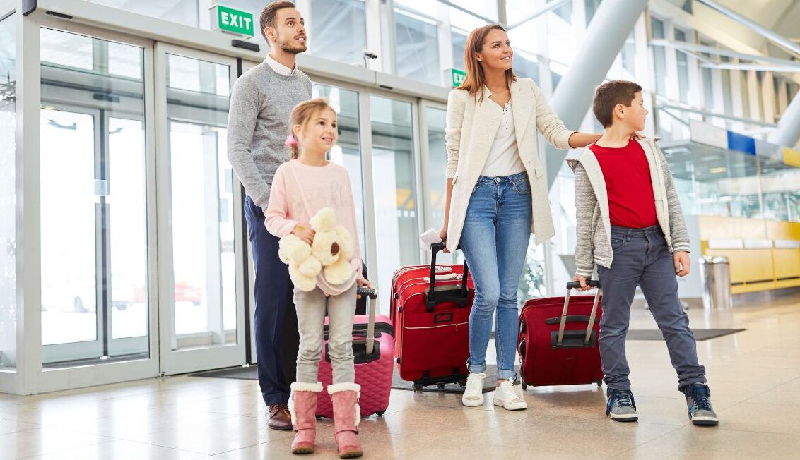 vuelo de larga distancia con niños pequeños